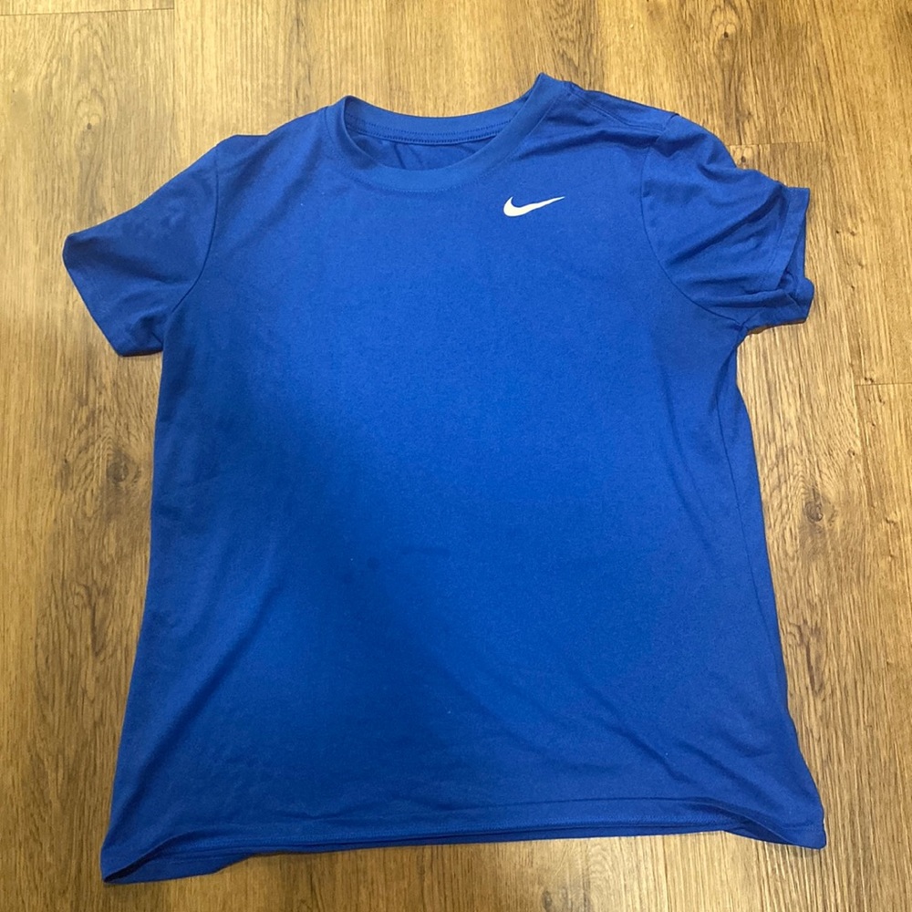 Blue Nike shirt